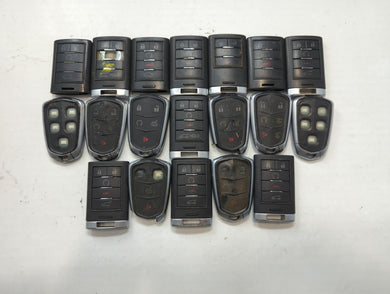 Lot of 19 Cadillac Keyless Entry Remote Fob MIXED FCC IDS MIXED PART