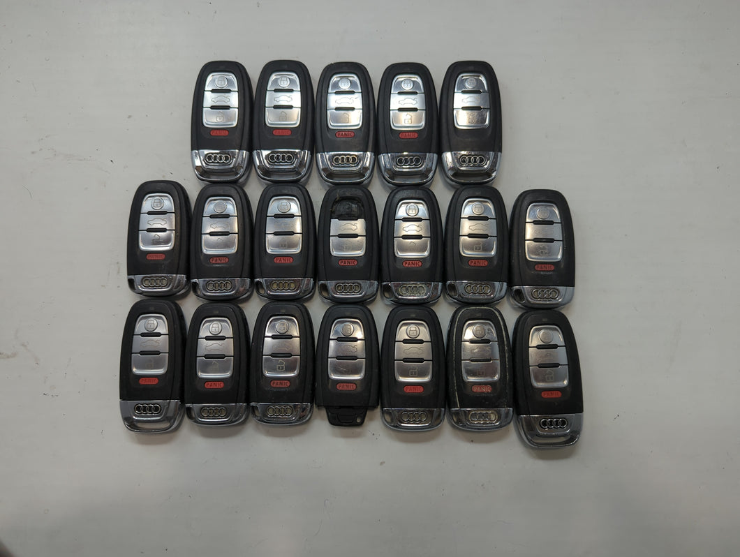 Lot of 19 Audi Keyless Entry Remote Fob MIXED FCC IDS MIXED PART NUMBERS