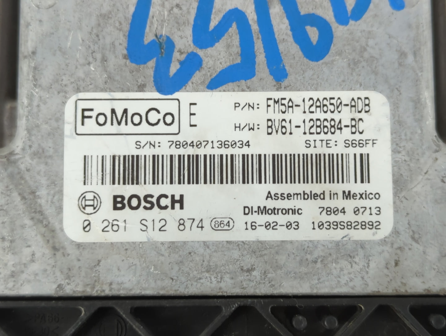 2013-2018 Ford Focus PCM Engine Control Computer ECU ECM PCU OEM P/N:BV61-12B684-BC FM5A-12A650-ADB Fits OEM Used Auto Parts - Oemusedautoparts1.com