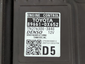 2019-2020 Toyota Camry PCM Engine Control Computer ECU ECM PCU OEM P/N:89661-0X652 89661-0X582 Fits Fits 2019 2020 OEM Used Auto Parts