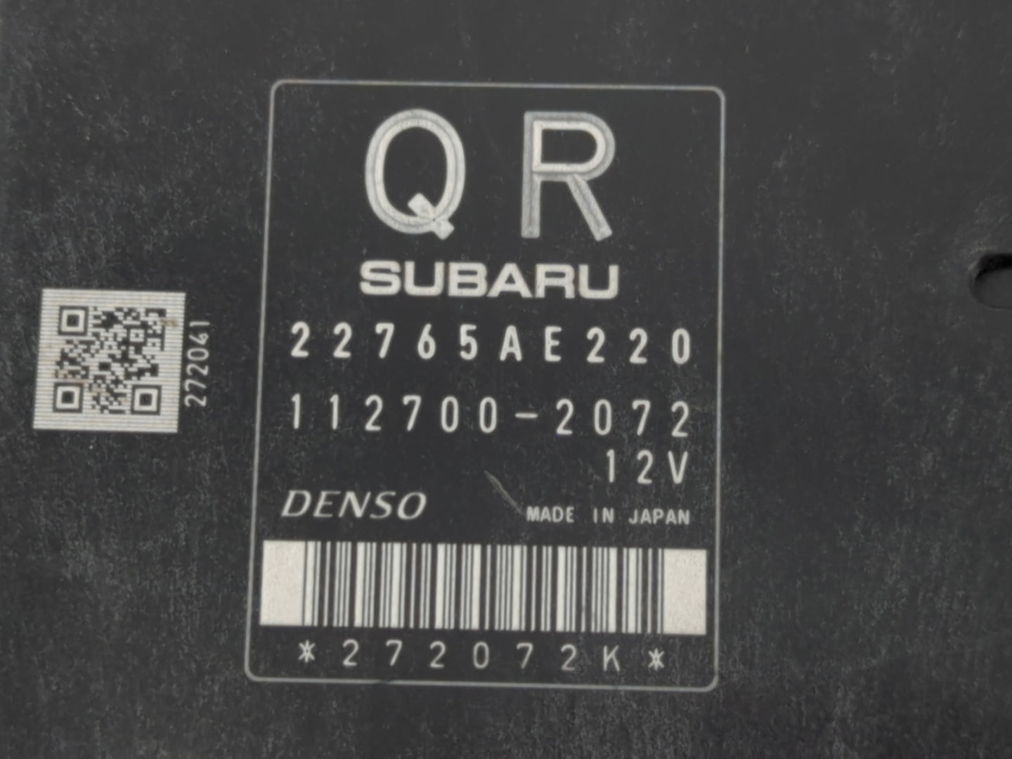 2014 Subaru Forester PCM Engine Control Computer ECU ECM PCU OEM P/N:22765AE220 A6D-000, 34710 SG020 Fits OEM Used Auto Parts - Oemusedautoparts1.com