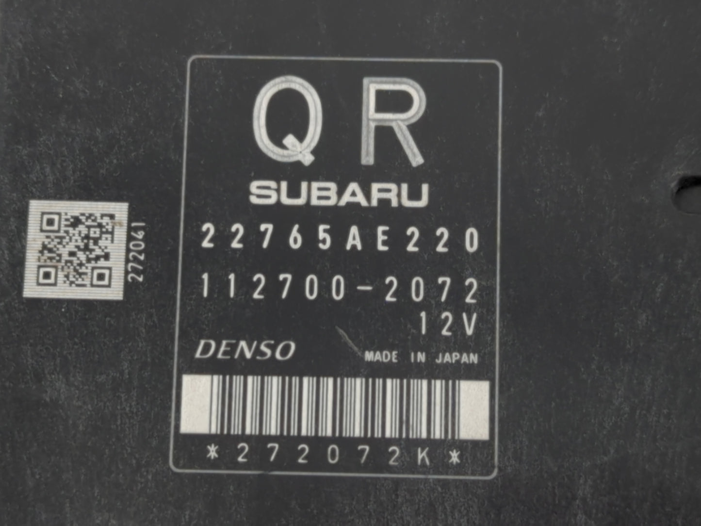 2014 Subaru Forester PCM Engine Control Computer ECU ECM PCU OEM P/N:22765AE220 A6D-000, 34710 SG020 Fits OEM Used Auto Parts - Oemusedautoparts1.com