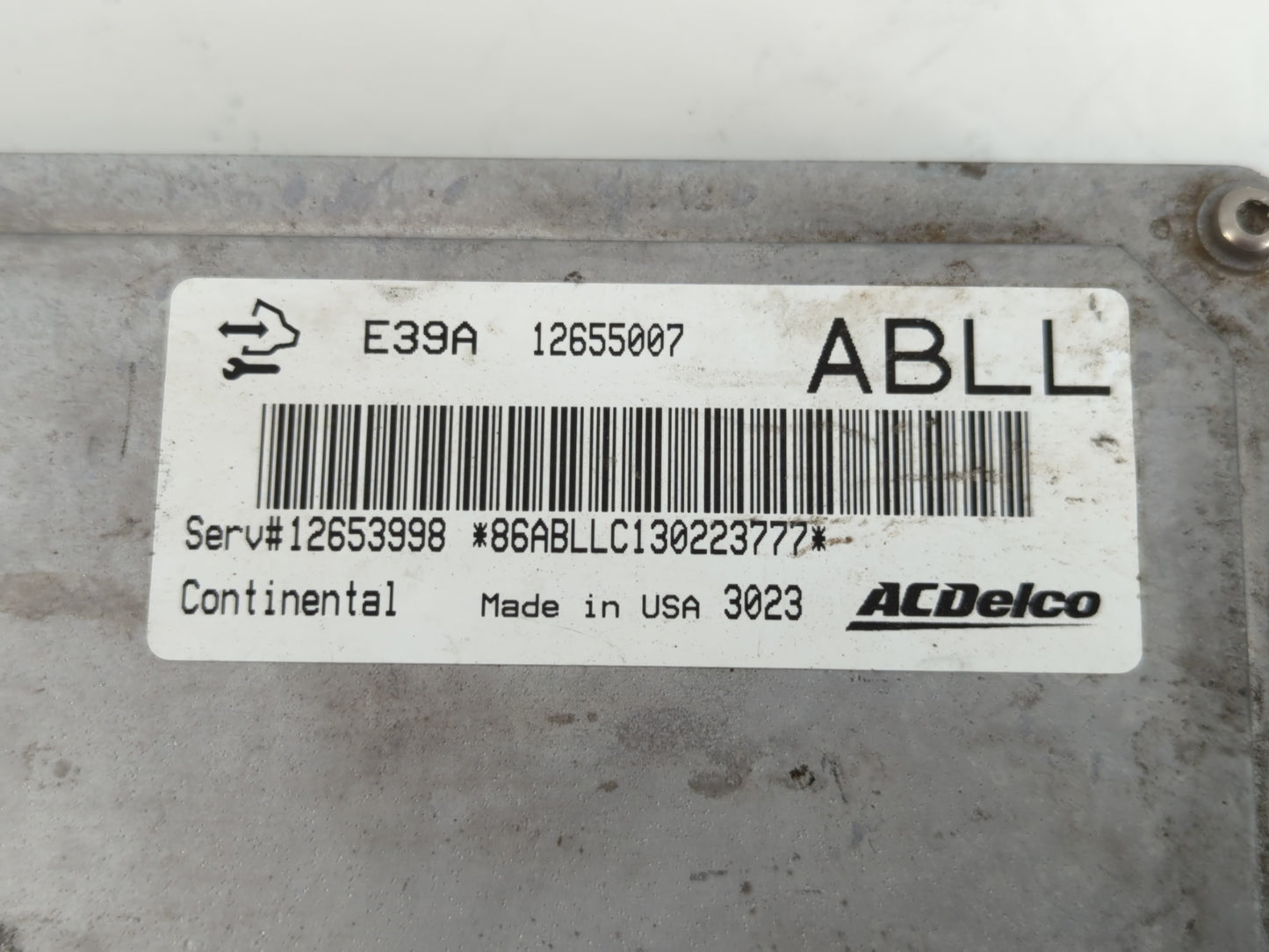 2013-2015 Chevrolet Camaro PCM Engine Control Computer ECU ECM PCU OEM P/N:E39A 12655007 Fits Fits 2013 2014 2015 2016 OEM Used Auto Parts - Oemusedautoparts1.com