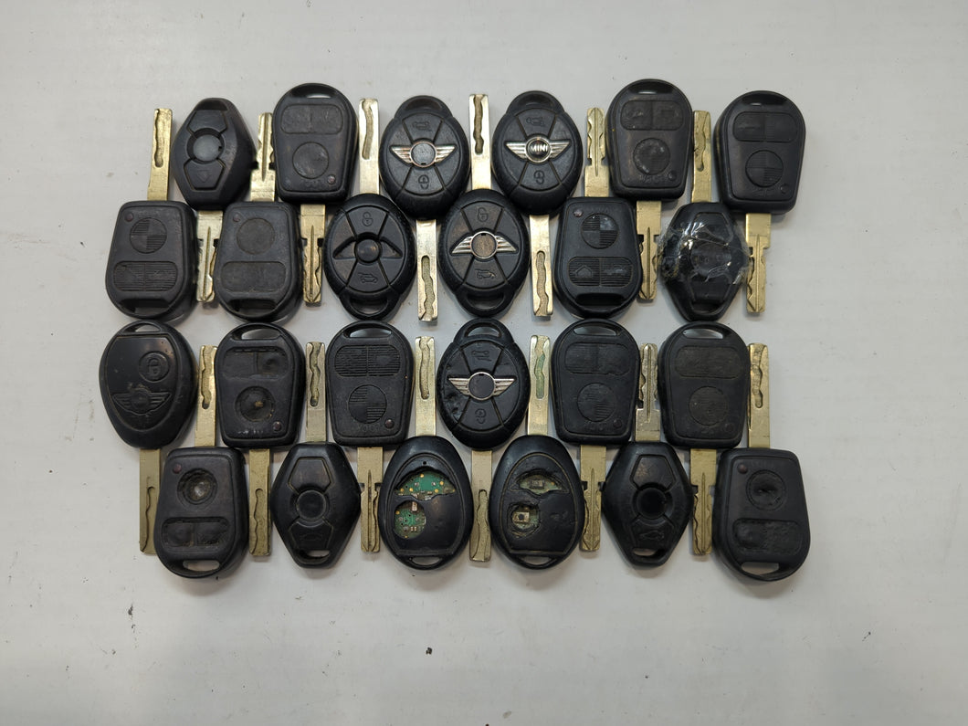 Lot of 25 Bmw Keyless Entry Remote Fob LX8-FZV | LX8-FZVS2 MIXED PART