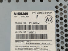 2014 Nissan Sentra Radio AM FM Cd Player Receiver Replacement P/N:28185 3RA2A Fits Fits 2015 OEM Used Auto Parts