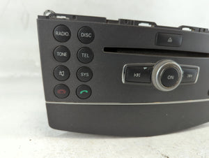 2010 Mercedes-Benz C300 Radio AM FM Cd Player Receiver Replacement P/N:A 204 902 24 01 A 204 906 18 00, A 204 906 99 01 Fits OEM Used Auto Parts