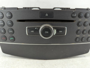 2010 Mercedes-Benz C300 Radio AM FM Cd Player Receiver Replacement P/N:A 204 902 24 01 A 204 906 18 00, A 204 906 99 01 Fits OEM Used Auto Parts