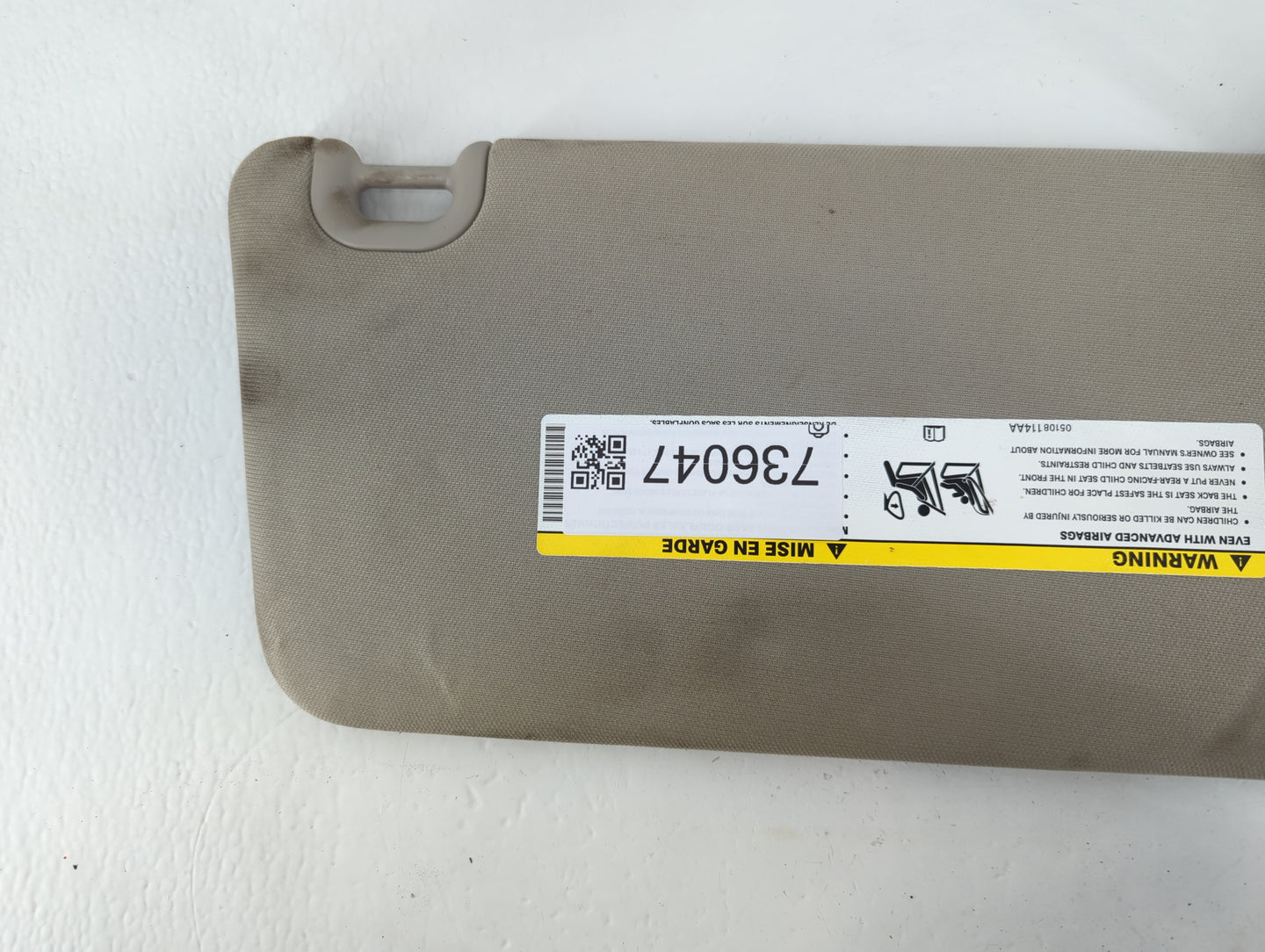 2016 Dodge Ram 1500 Sun Visor Shade Replacement Passenger Right Mirror Fits Fits 2013 2014 2015 2017 2018 2019 2020 2021 2022 OEM Used Auto Parts - Oemusedautoparts1.com