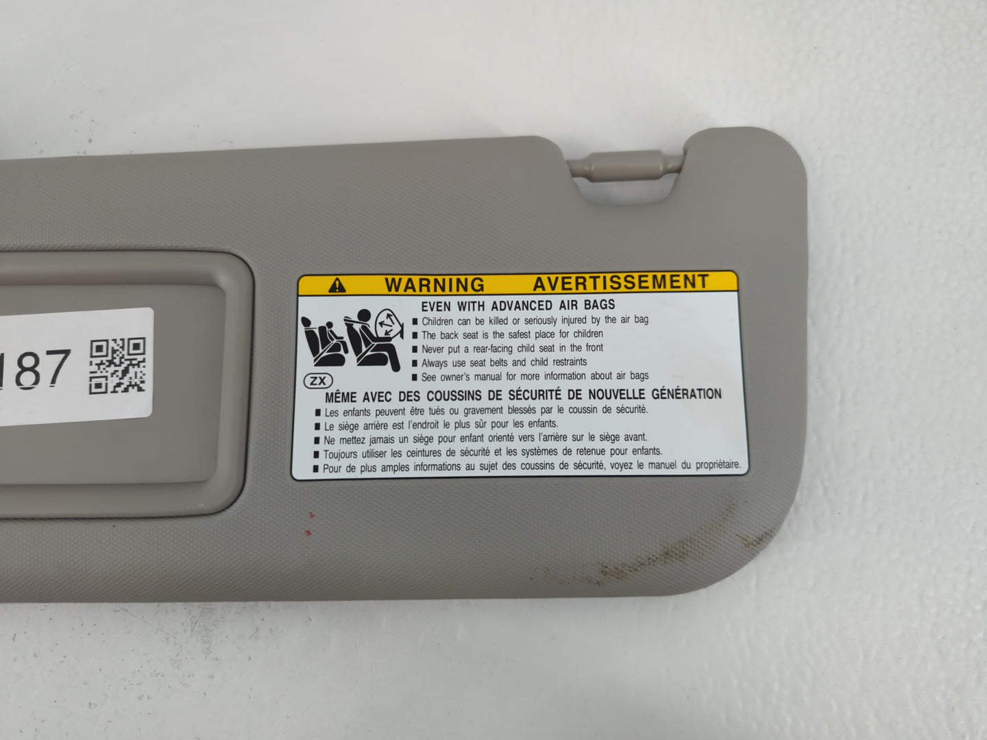 2022 Toyota Corolla Sun Visor Shade Replacement Driver Left Mirror Fits OEM Used Auto Parts - Oemusedautoparts1.com