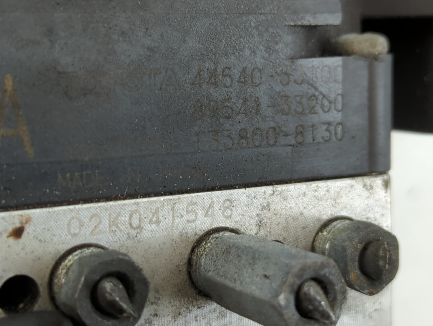 2007-2008 Lexus Es350 ABS Pump Control Module Replacement P/N:89541-33200 44540-33100 Fits Fits 2007 2008 OEM Used Auto Parts - Oemusedautoparts1.com