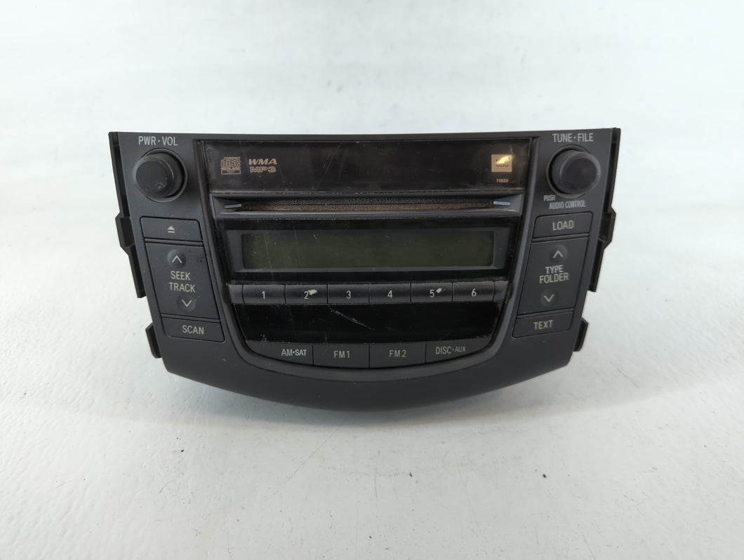 2006-2012 Toyota Rav4 Radio AM FM Cd Player Receiver Replacement P/N:86120-42182 Fits Fits 2006 2007 2008 2009 2010 2011 2012 OEM Used Auto Parts