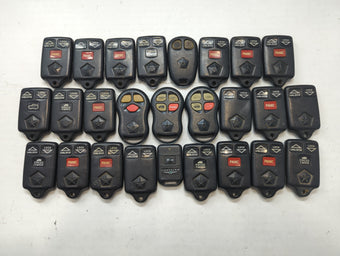 compare product Lot of 25 Dodge Keyless Entry Remote Fob MIXED FCC IDS MIXED PART NUMBERS