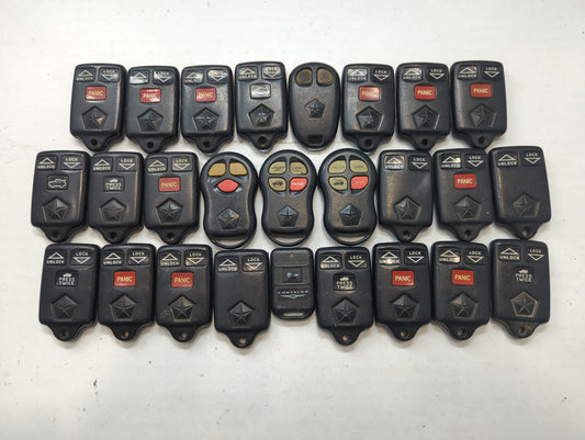 Lot of 25 Dodge Keyless Entry Remote Fob MIXED FCC IDS MIXED PART NUMBERS - Oemusedautoparts1.com