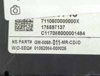 2017 Buick Encore Instrument Cluster Speedometer Gauges P/N:GM-0058-011-MR-CD0D 175597137 Fits OEM Used Auto Parts - Oemusedautoparts1.com