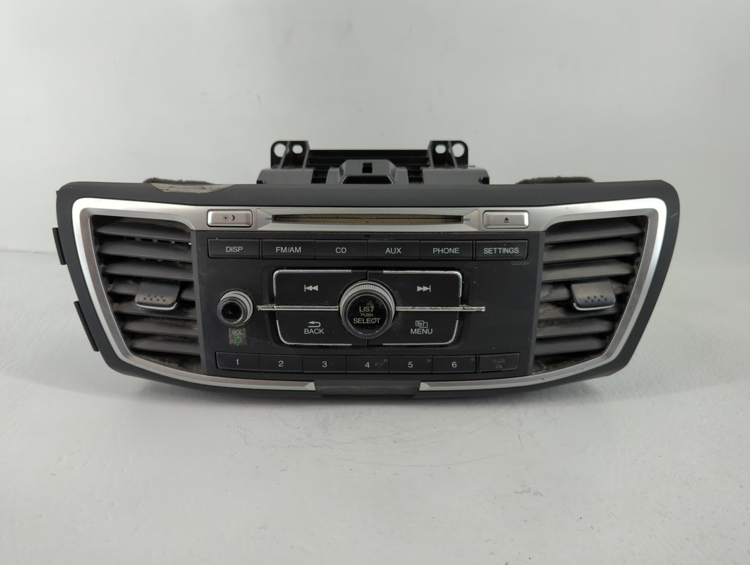 2016-2017 Honda Accord Radio AM FM Cd Player Receiver Replacement P/N:39100-T2F-A001 Fits Fits 2016 2017 OEM Used Auto Parts