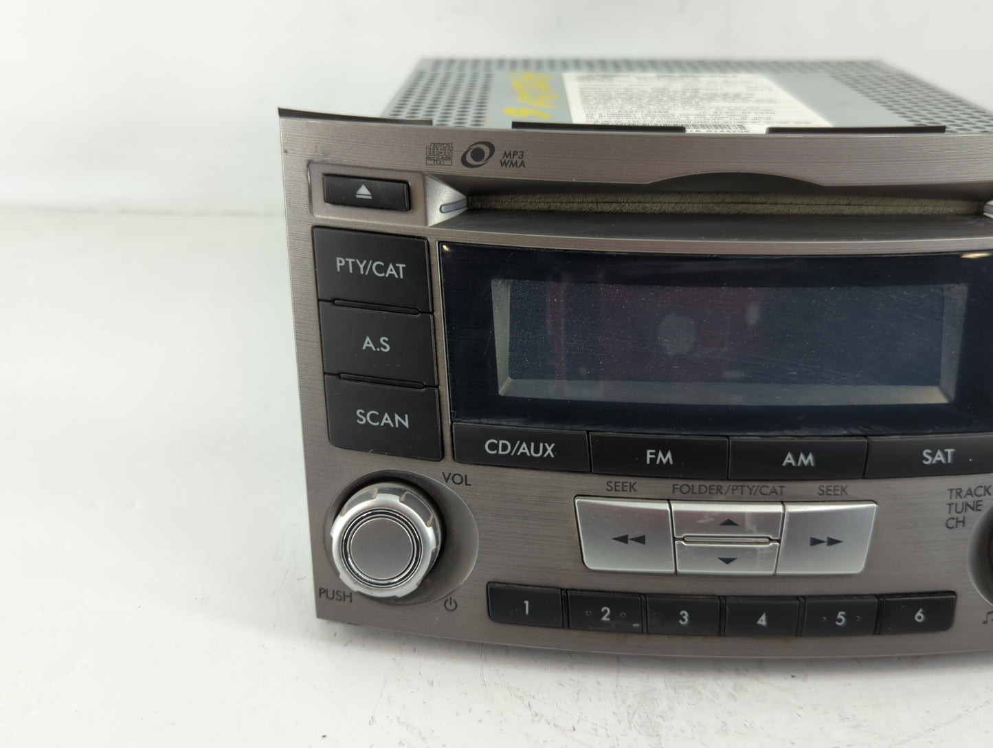2012-2014 Subaru Legacy Radio AM FM Cd Player Receiver Replacement P/N:86201AJ61A Fits Fits 2012 2013 2014 OEM Used Auto Parts - Oemusedautoparts1.com