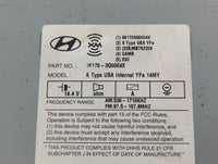 2012-2015 Hyundai Sonata Radio AM FM Cd Player Receiver Replacement P/N:96170-3Q0004X Fits Fits 2012 2013 2014 2015 OEM Used Auto Parts - Oemusedautoparts1.com