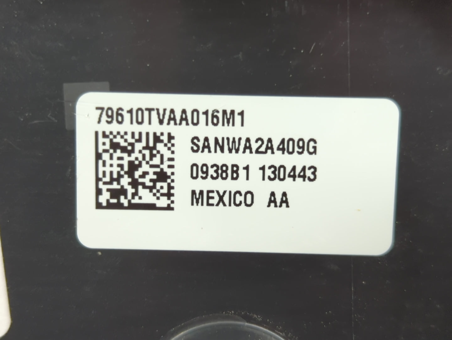 2018-2020 Honda Accord Climate Control Module Temperature AC/Heater Replacement P/N:79610TVAA016M 0938B1 130443 Fits OEM Used Auto Parts - Oemusedautoparts1.com