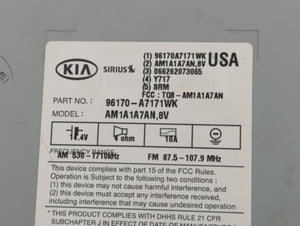 2014-2016 Kia Forte Radio AM FM Cd Player Receiver Replacement P/N:96170-A7171WK Fits Fits 2014 2015 2016 OEM Used Auto Parts