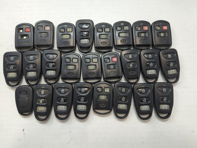 Lot of 25 Hyundai Keyless Entry Remote Fob MIXED FCC IDS MIXED PART