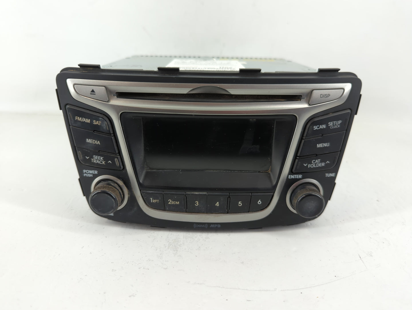 2015-2017 Hyundai Accent Radio AM FM Cd Player Receiver Replacement P/N:96170-1R111RDR Fits Fits 2015 2016 2017 OEM Used Auto Parts - Oemusedautoparts1.com