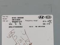2016-2018 Kia Sorento Radio AM FM Cd Player Receiver Replacement P/N:96180-C6000WK Fits Fits 2016 2017 2018 OEM Used Auto Parts - Oemusedautoparts1.com