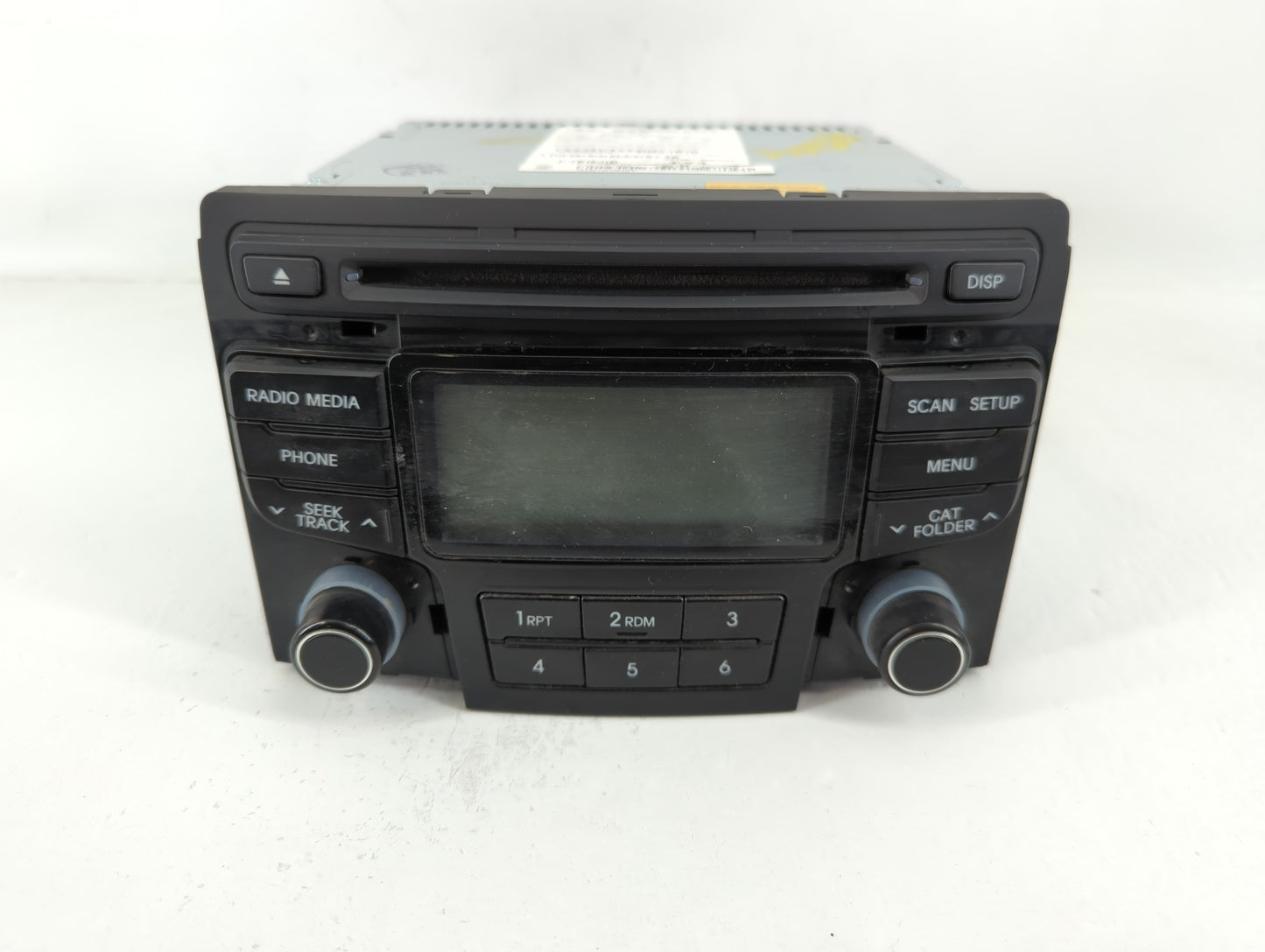 2012-2015 Hyundai Sonata Radio AM FM Cd Player Receiver Replacement P/N:96180-3Q6004X Fits Fits 2012 2013 2014 2015 OEM Used Auto Parts - Oemusedautoparts1.com