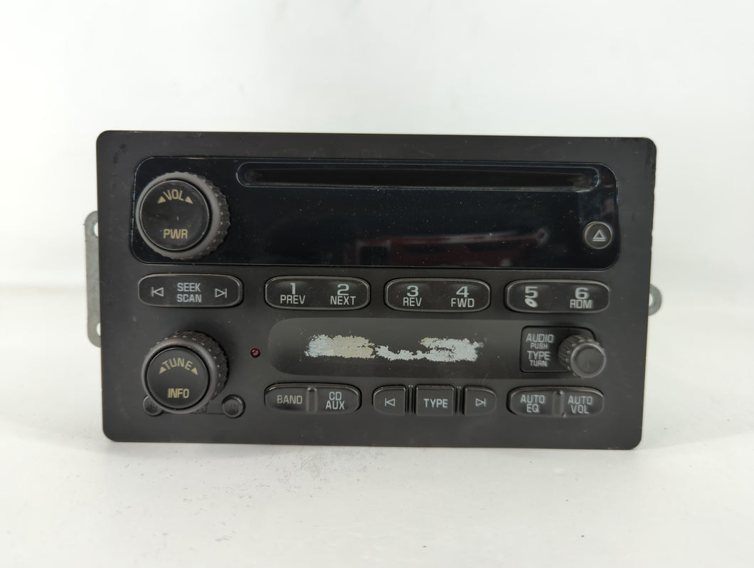 2004-2009 Chevrolet Trailblazer Radio AM FM Cd Player Receiver Replacement P/N:15295371 Fits Fits 2004 2005 2006 2007 2008 2009 OEM Used Auto Parts