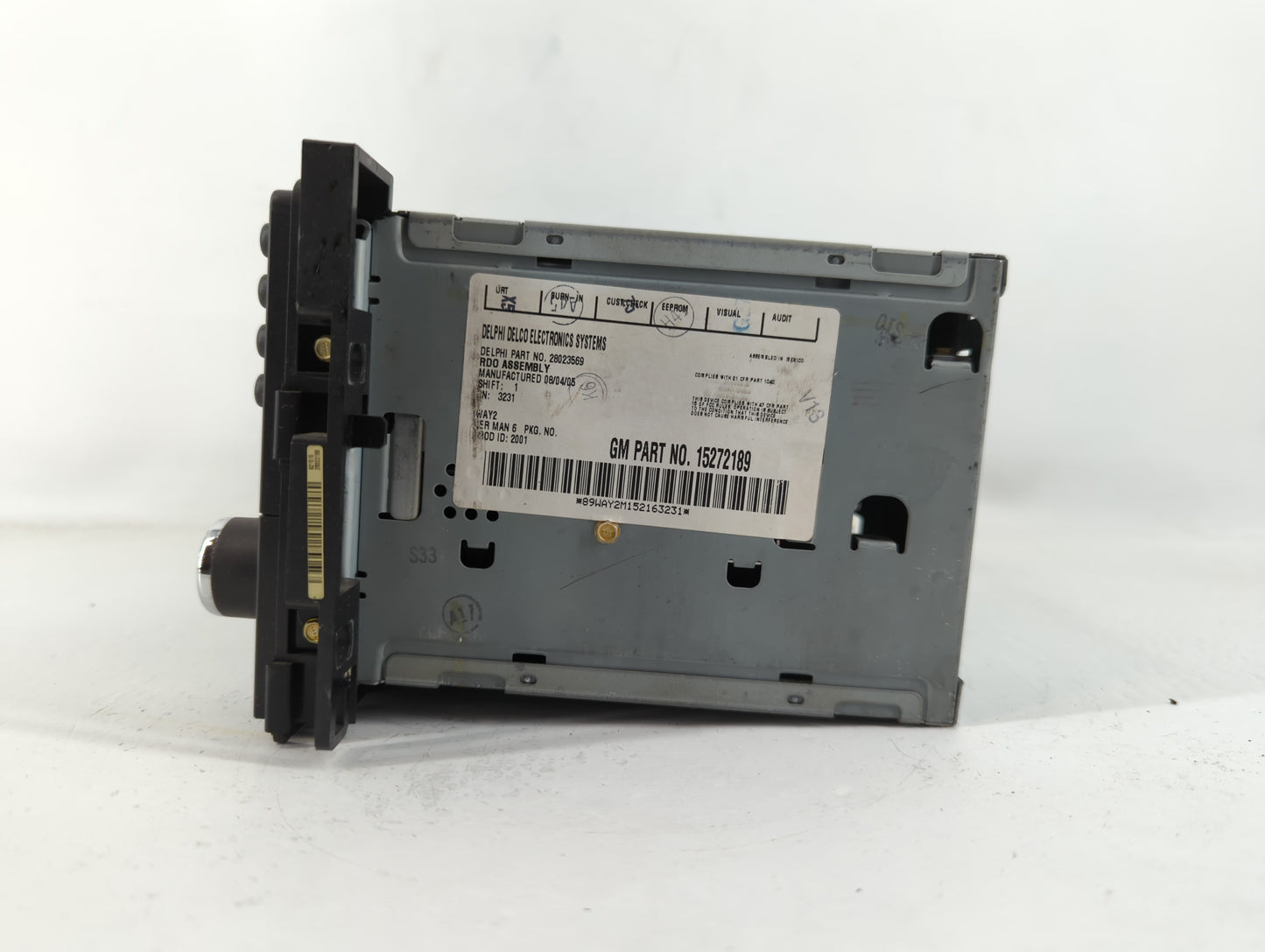 2005-2006 Chevrolet Cobalt Radio AM FM Cd Player Receiver Replacement P/N:15272189 Fits Fits 2005 2006 OEM Used Auto Parts - Oemusedautoparts1.com