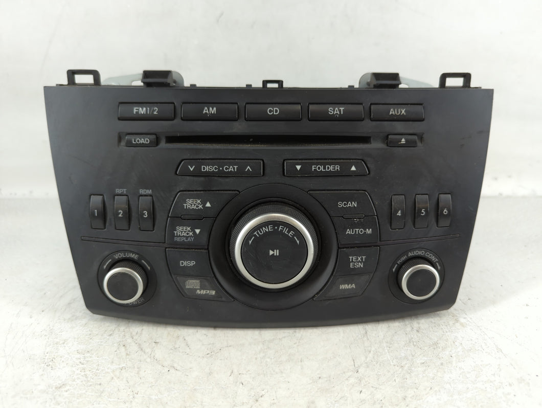 2012-2013 Mazda 3 Radio AM FM Cd Player Receiver Replacement P/N:BBM5 66 AR0 Fits Fits 2012 2013 OEM Used Auto Parts