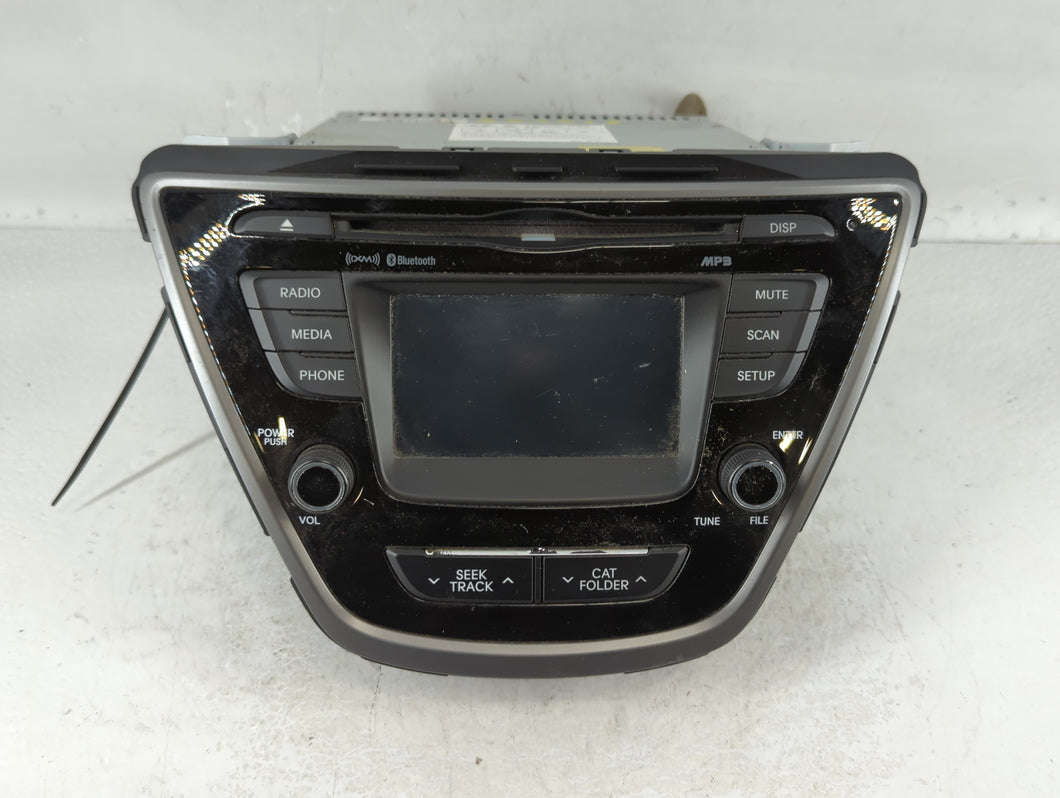 2014-2016 Hyundai Elantra Radio AM FM Cd Player Receiver Replacement P/N:96180-3X165GU Fits Fits 2014 2015 2016 OEM Used Auto Parts