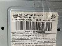 2008 Chevrolet Equinox Radio AM FM Cd Player Receiver Replacement P/N:25891679 Fits OEM Used Auto Parts - Oemusedautoparts1.com