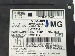 2010-2012 Nissan Armada Radio AM FM Cd Player Receiver Replacement P/N:25915 ZQ32C Fits Fits 2010 2011 2012 OEM Used Auto Parts