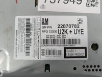 2011-2012 Chevrolet Cruze Radio AM FM Cd Player Receiver Replacement P/N:22870782 Fits Fits 2010 2011 2012 OEM Used Auto Parts - Oemusedautoparts1.com