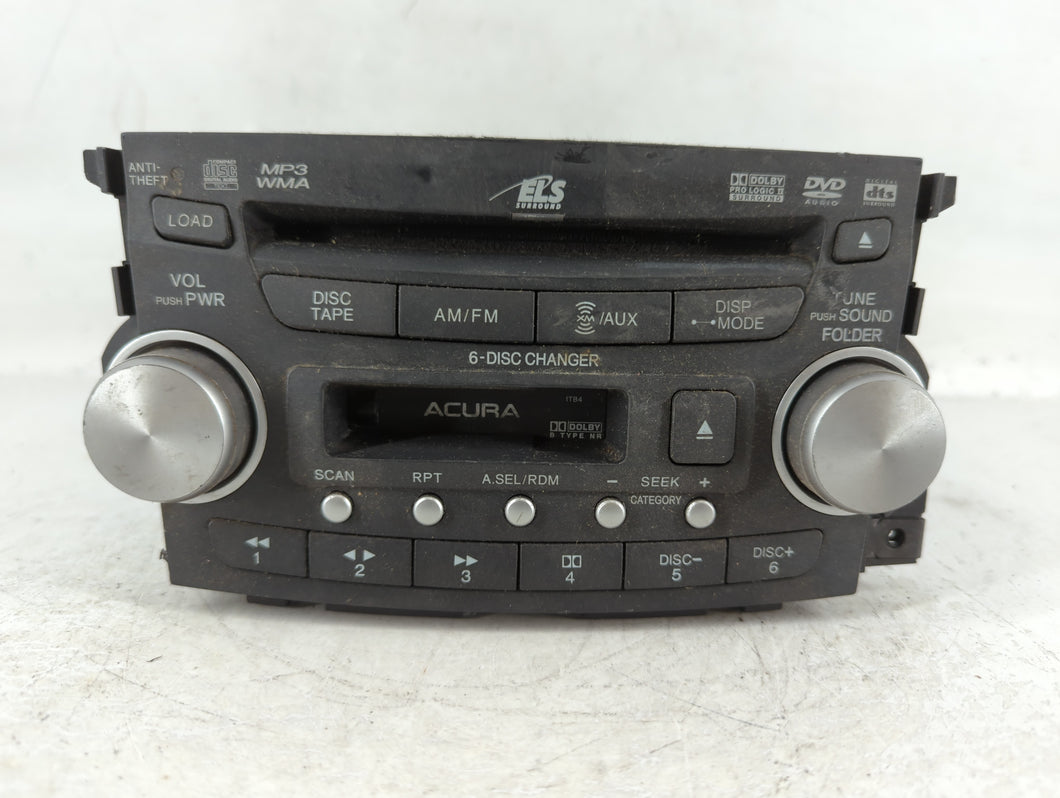 2007-2008 Acura Tl Radio AM FM Cd Player Receiver Replacement P/N:39100-SEP-A100 Fits Fits 2007 2008 OEM Used Auto Parts