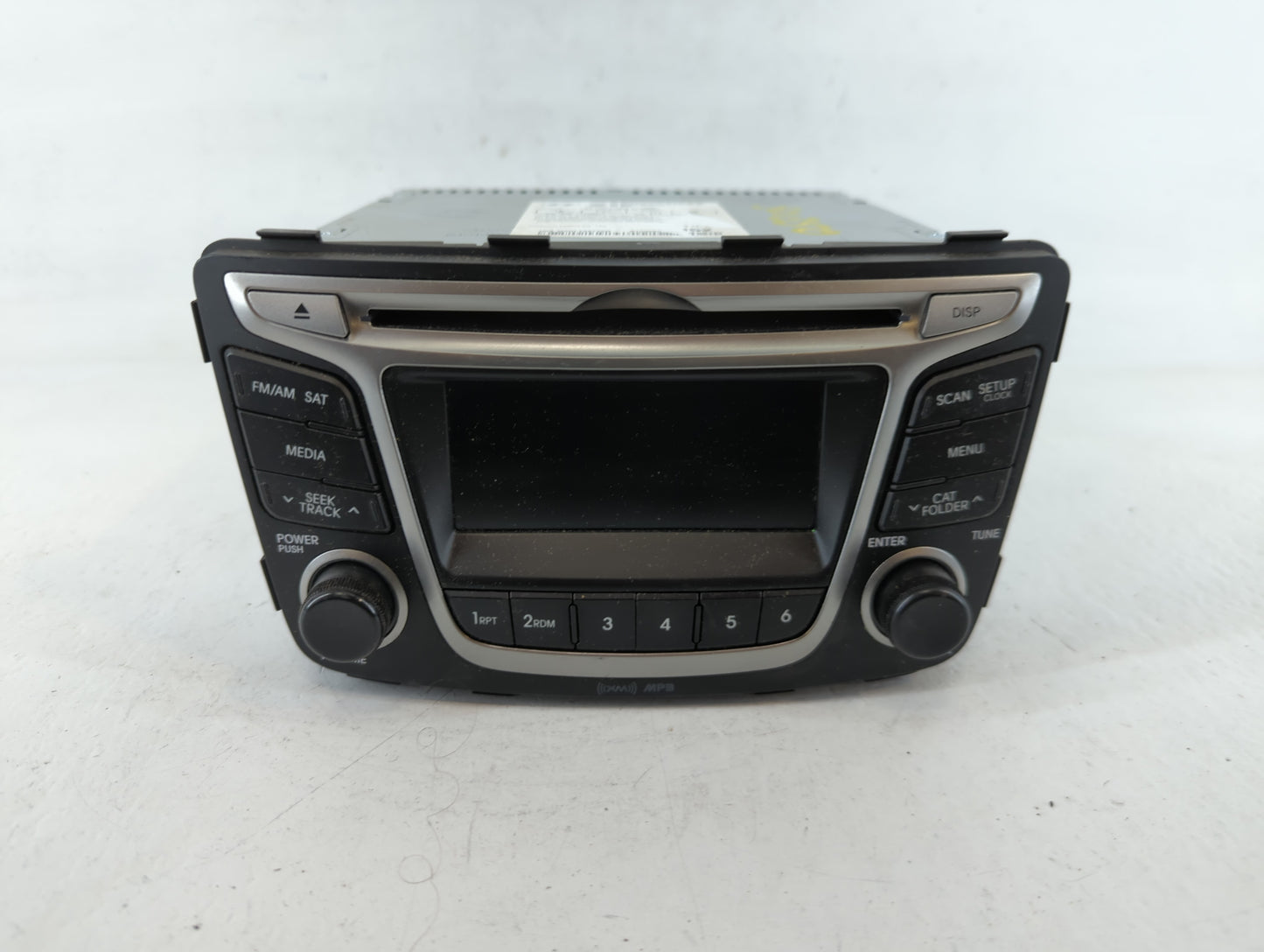 2015 Hyundai Accent Radio AM FM Cd Player Receiver Replacement P/N:96170-1R111RDR Fits OEM Used Auto Parts - Oemusedautoparts1.com