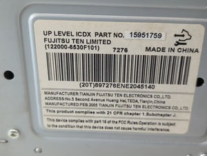 2007-2008 Chevrolet Impala Radio AM FM Cd Player Receiver Replacement P/N:15951759 Fits Fits 2007 2008 OEM Used Auto Parts