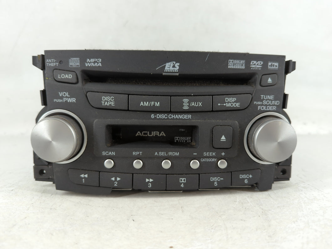 2007-2008 Acura Tl Radio AM FM Cd Player Receiver Replacement P/N:39100-SEP-A100 Fits Fits 2007 2008 OEM Used Auto Parts