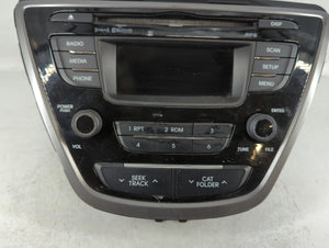 2011-2013 Hyundai Elantra Radio AM FM Cd Player Receiver Replacement P/N:96170-3X165RA5 Fits Fits 2011 2012 2013 OEM Used Auto Parts