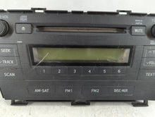 2010-2011 Toyota Prius Radio AM FM Cd Player Receiver Replacement P/N:86120-47290 Fits Fits 2010 2011 OEM Used Auto Parts