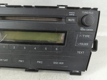 2010-2011 Toyota Prius Radio AM FM Cd Player Receiver Replacement P/N:86120-47290 Fits Fits 2010 2011 OEM Used Auto Parts