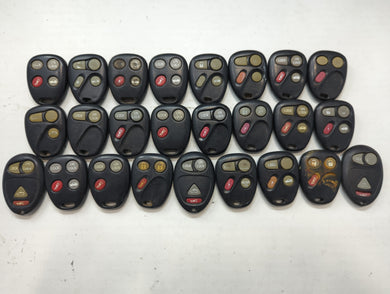 Lot of 25 Chevrolet Keyless Entry Remote Fob MIXED FCC IDS MIXED PART