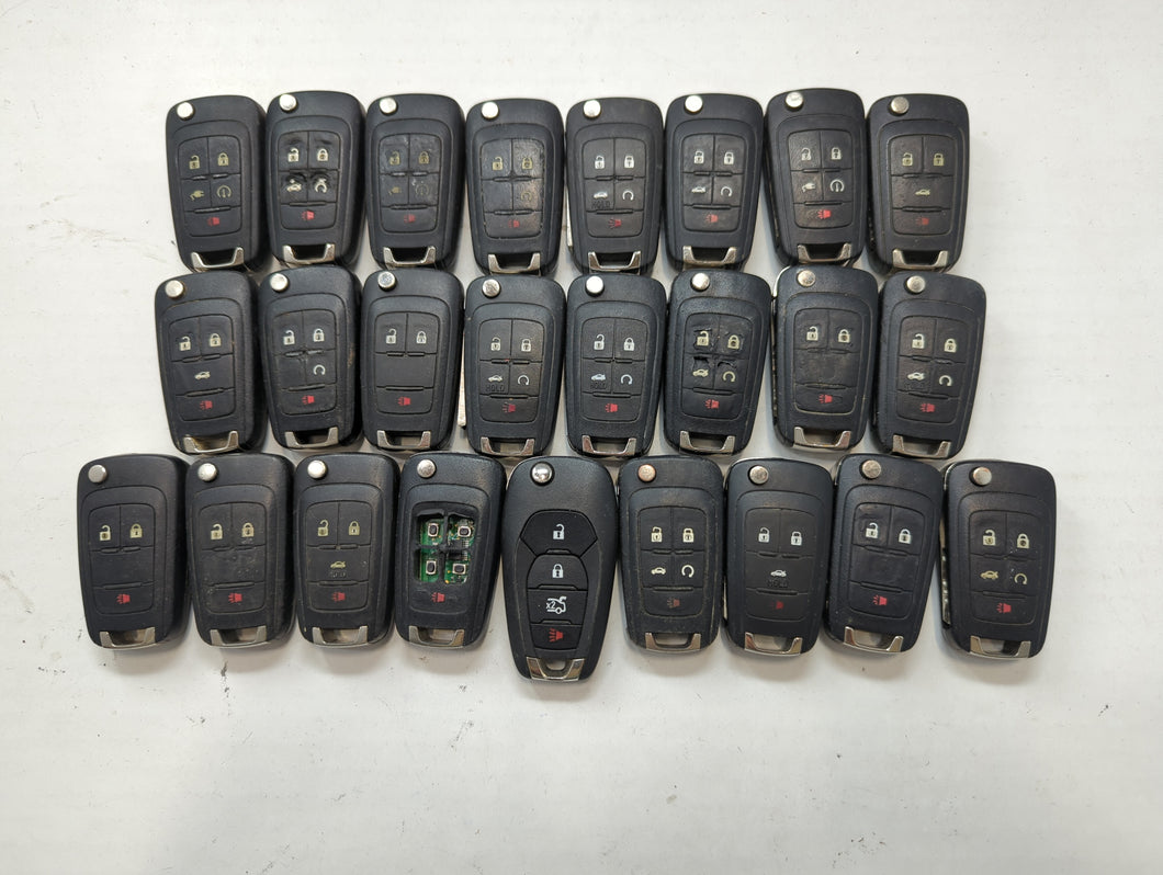 Lot of 25 Chevrolet Keyless Entry Remote Fob MIXED FCC IDS MIXED PART