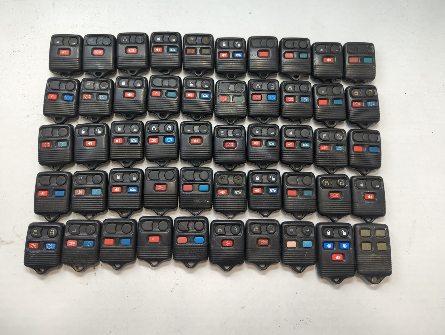 Lot of 50 Ford Keyless Entry Remote Fob MIXED FCC IDS MIXED PART NUMBERS - Oemusedautoparts1.com