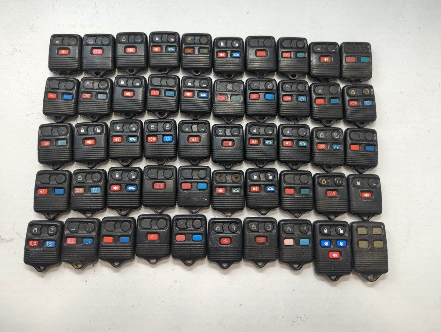 Lot of 50 Ford Keyless Entry Remote Fob MIXED FCC IDS MIXED PART NUMBERS - Oemusedautoparts1.com