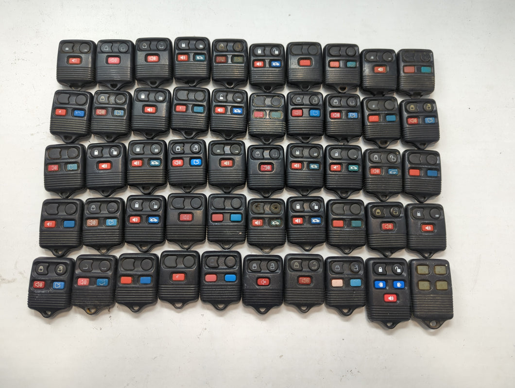 Lot of 50 Ford Keyless Entry Remote Fob MIXED FCC IDS MIXED PART NUMBERS