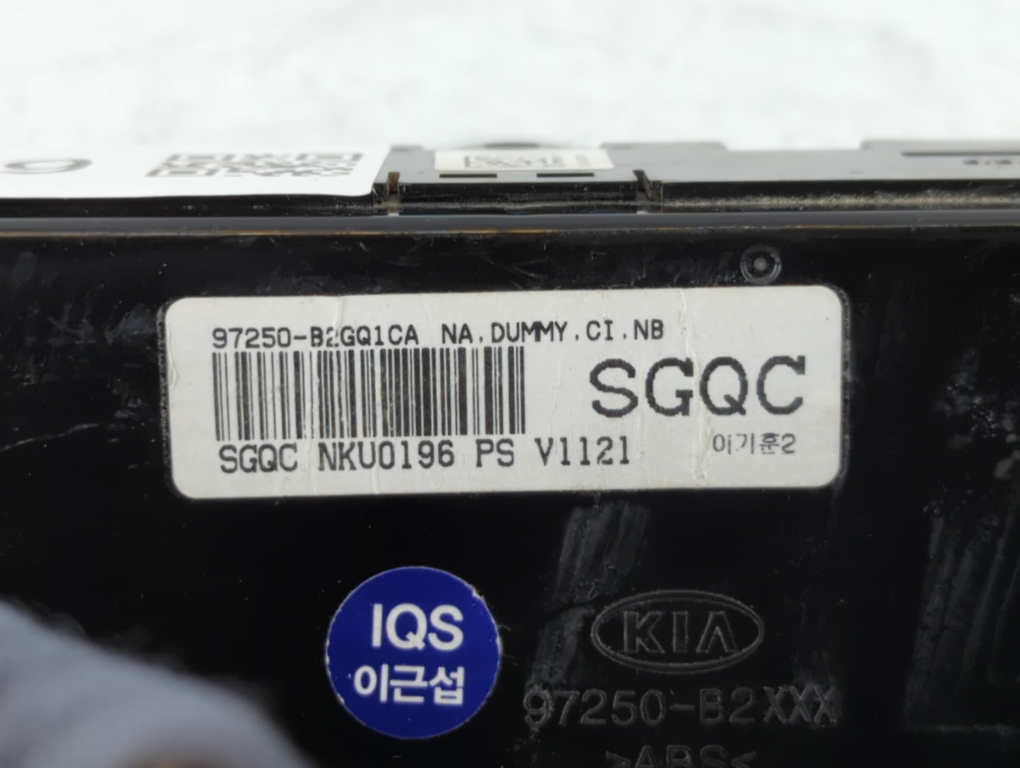 2017-2019 Kia Soul Climate Control Module Temperature AC/Heater Replacement P/N:97250-B2GQ1CA Fits Fits 2017 2018 2019 OEM Used Auto Parts - Oemusedautoparts1.com
