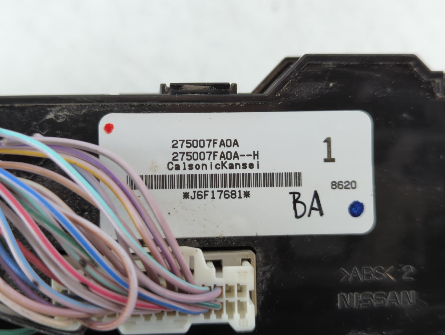 2017-2022 Nissan Rogue Sport Climate Control Module Temperature AC/Heater Replacement P/N:275007F A0A Fits OEM Used Auto Parts - Oemusedautoparts1.com