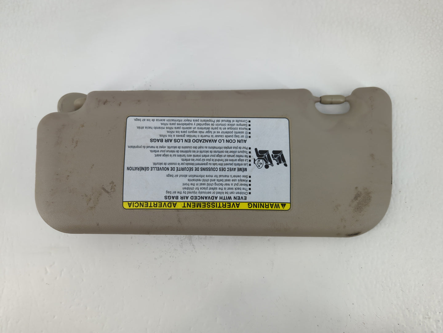 2009-2013 Toyota Corolla Sun Visor Shade Replacement Passenger Right Mirror Fits Fits 2009 2010 2011 2012 2013 OEM Used Auto Parts - Oemusedautoparts1.com