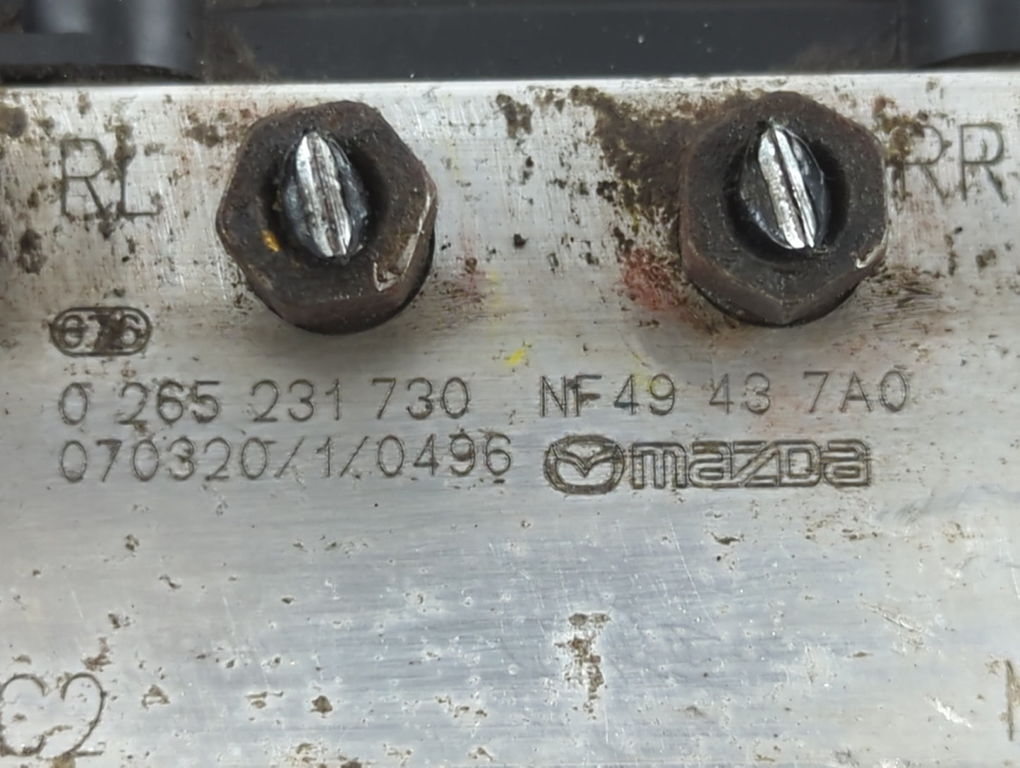 2007 Mazda Miata ABS Pump Control Module Replacement P/N:0 265 231 730 Fits Fits 2006 2008 2009 2010 2011 2012 2013 2014 2015 OEM Used Auto Parts - Oemusedautoparts1.com